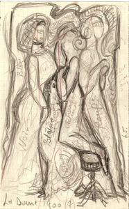 La dame 1900 (croquis)
